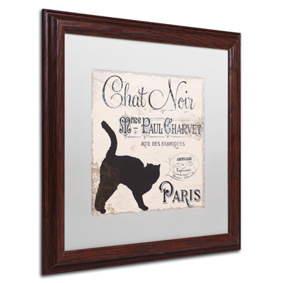 Jadaya «Les Chats II», affiche vintage encadrée