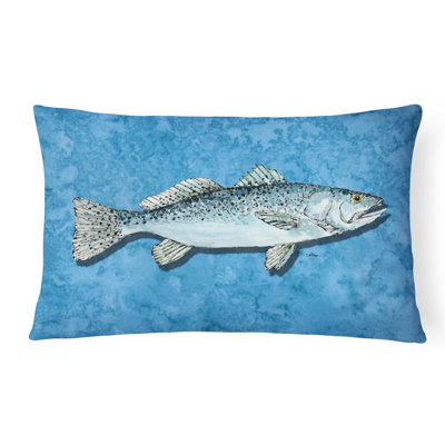 Coussin décoratif intérieur/extérieur truite
