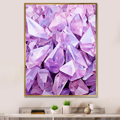 "Fusion de pierres précieuses mauves"