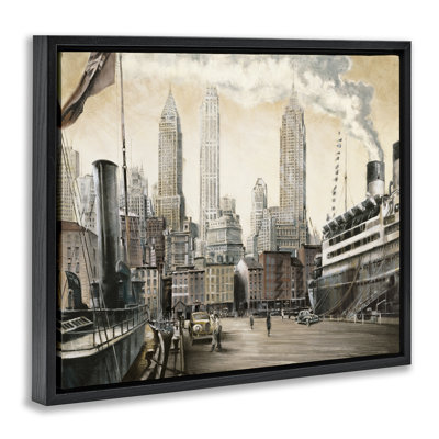 "Urban Boat Harbor", art mural encadré par Matthew Daniels