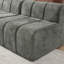 Canapé modulaire semi-incurvé modulaire en chenille avec repose-pieds mobile, aucun assemblage requis-4775341-4775340