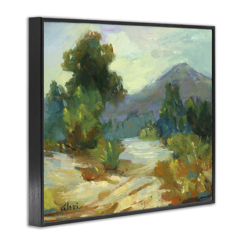 «Fall Time Mountain View», estampe numérique encadrée par Alexi Fine, Giclée encadrée noir minuit, H 16 po x l 20 po