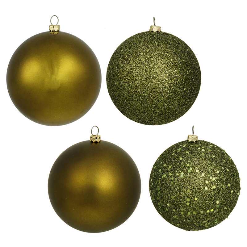 Ornement boule Vickerman, Olive, 96, 1.6"
