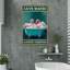 Flamingo Shower Ensemble - 1 pièce graphique Flamingo Shower Together sur toile, impression-1180851160