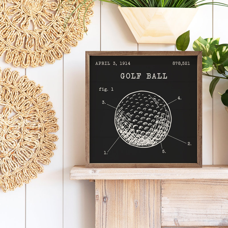 Golf Ball Patent, H 4 po x l 4 po