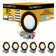 Panel Downlight 6'' Selectable Color Temperature Dimmable Air-Tight IC Rated LED Canless Recessed Lighting Kit