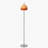 62'' Round Glass Shade Floor Lamp