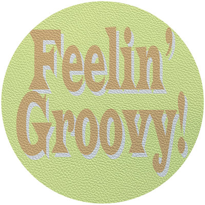 Feelin Groovy Celadon 16" Vinyl Placemat