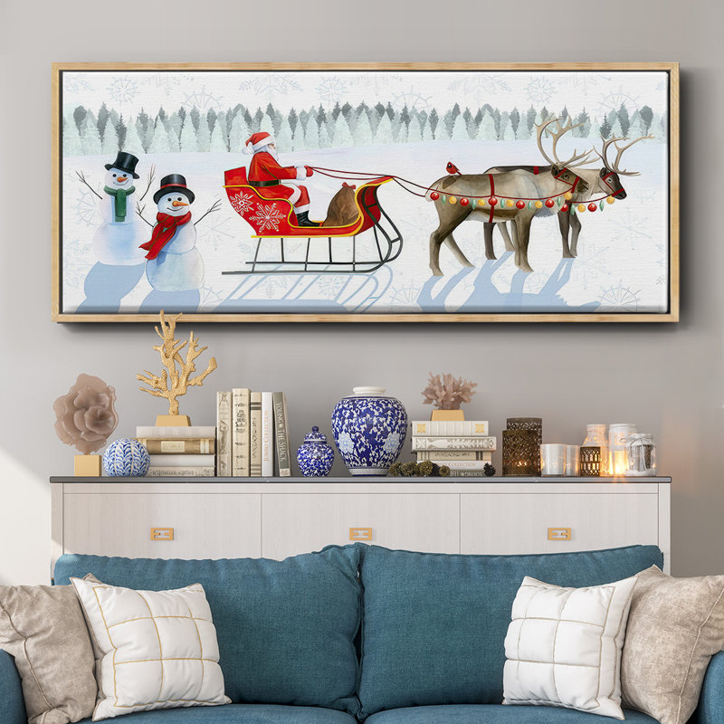 Santa's Snowmen Collection D-, toile encadrée