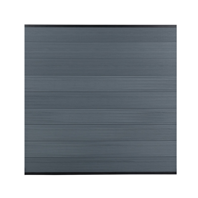 5.57 ft. H x 5.9 ft. W Pricacy Weatherproof Wood Plastic Composite Fence Panel (9 Pieces Excludes Post), Gray