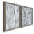 Toile avec cadre gris