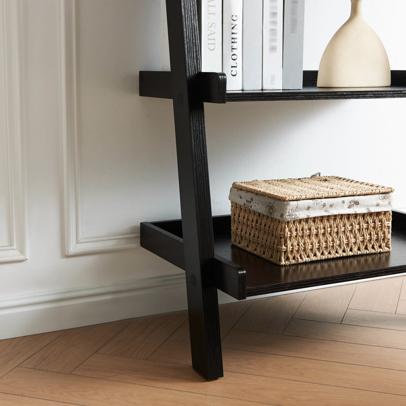 5-Shelf Bookcase In - Modern Living Room Feature 5 Shelves, Decor