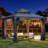 Aluminum Patio Gazebo - Galvanized Steel Hardtop Gazebo with Curtains & Netting-108467017