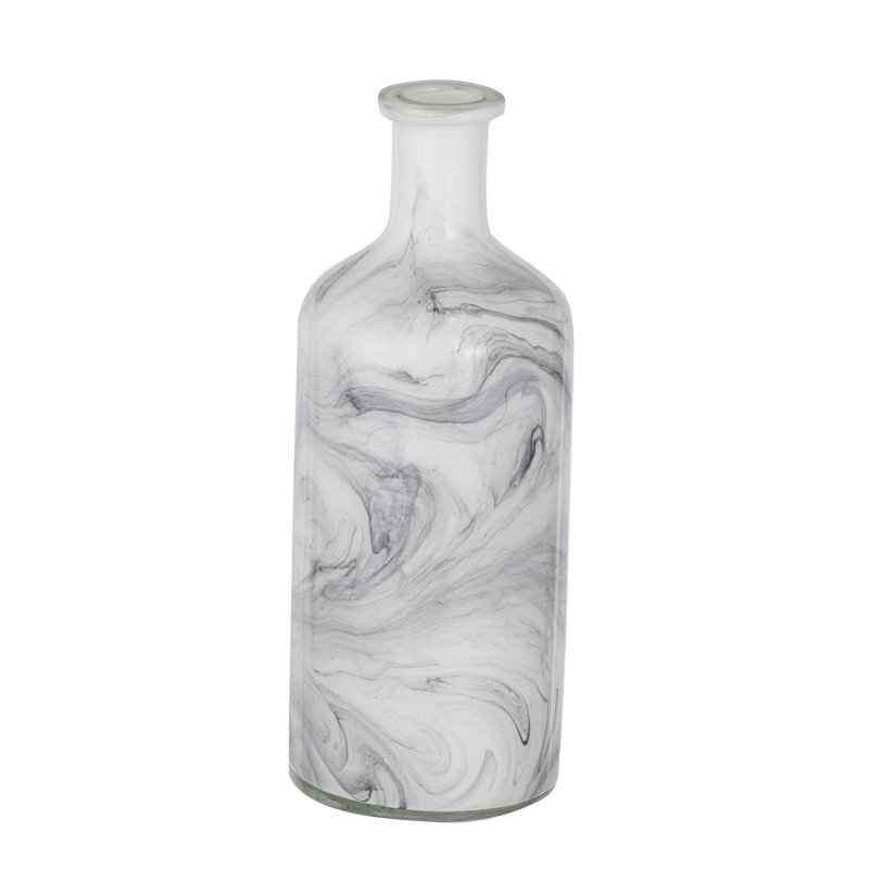 Handmade Glass Table Vase, 15.7" H x 5.9" W x 5.9" D