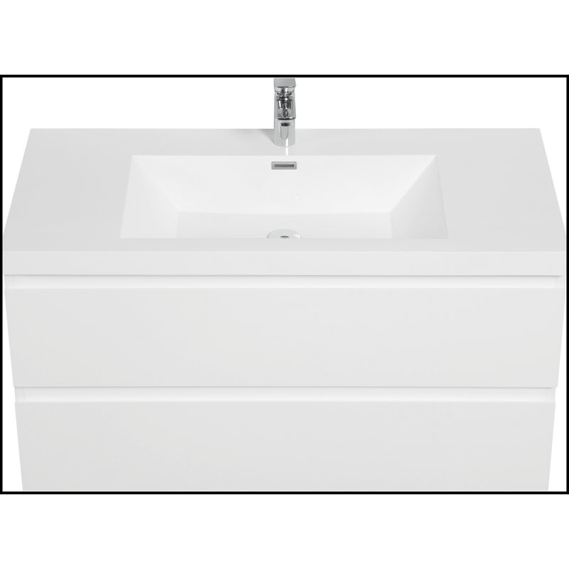 Meuble-lavabo mural 42 po