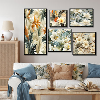 Cordai - Tropical Wall Art Living Room Set Of 5