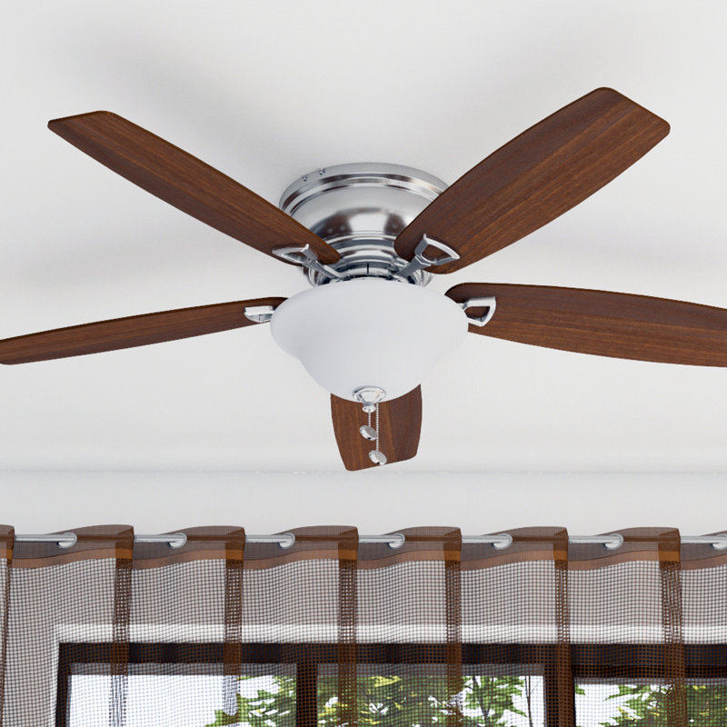 Glen Alden 52" Indoor LED Ceiling Fan, Brushed Nickel