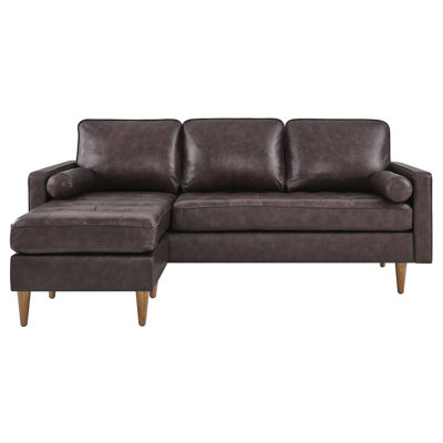 Canapé modulaire en cuir Valor par Modway