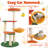 Multi-level Cat Tree Cute Fruit World Cat Tower w/ Fruit-shaped Platforms