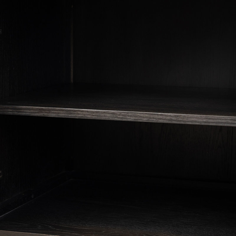 Alessio Nightstand, Smoked Black, Right