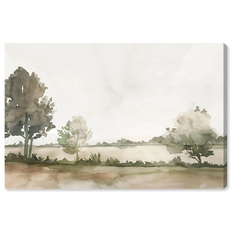 «Lawnside Escape», toile rustique par Art Remedy, H 37 po x l 55 po, Cadre noir