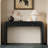 Rustic Console Table With Fluted Drawer Front-1014252247