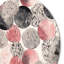 «Pink Grey Minimalims Fludity» sur impression métallique-88620724