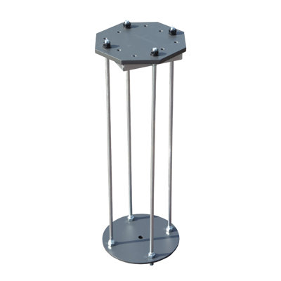 Heavy-Duty In-Ground Patio Umbrella Base - Industrial Steel Cantilever Stand for Garden & Outdoor
