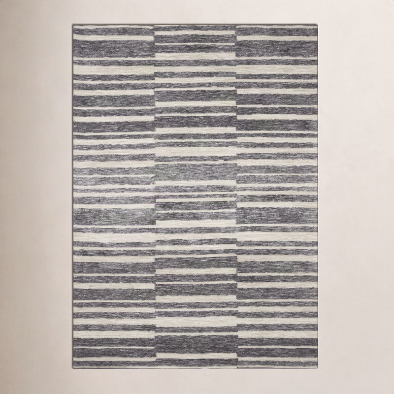 Gertie Striped Indoor / Outdoor Rug, Rectangle 7'9" x 9'9"