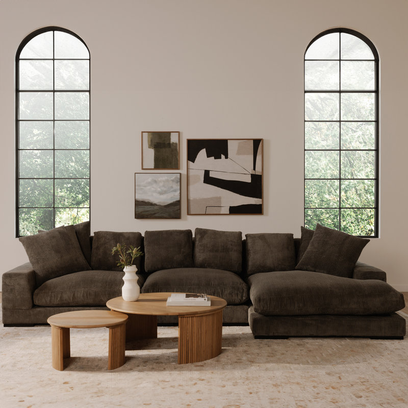 Penny Small Coffee Table Dark Brown, Espresso, 13.75" H x 24" L x 24" W