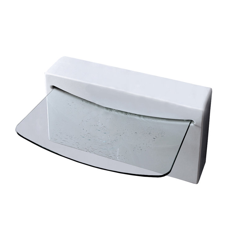 LACAVA 21.75'' White Porcelain Rectangular Bathroom Sink
