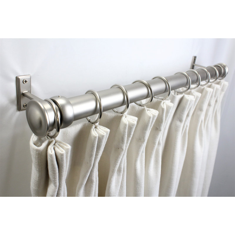 Accessoire de quincaillerie pour rideaux, L 48 po, Étain
