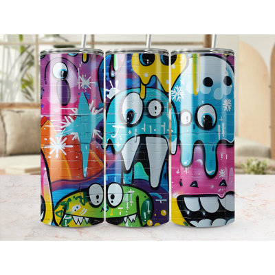 Choose Handmade Tumblers 591 mL Vacuum Insulated Stainless Steel (18/8) Travel Tumbler with Straw