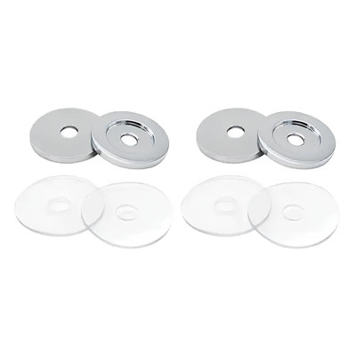 Brixwell 22-266bch 4 Piece Stainless Steel Washer And Pvc Set Bright Chrome Finish