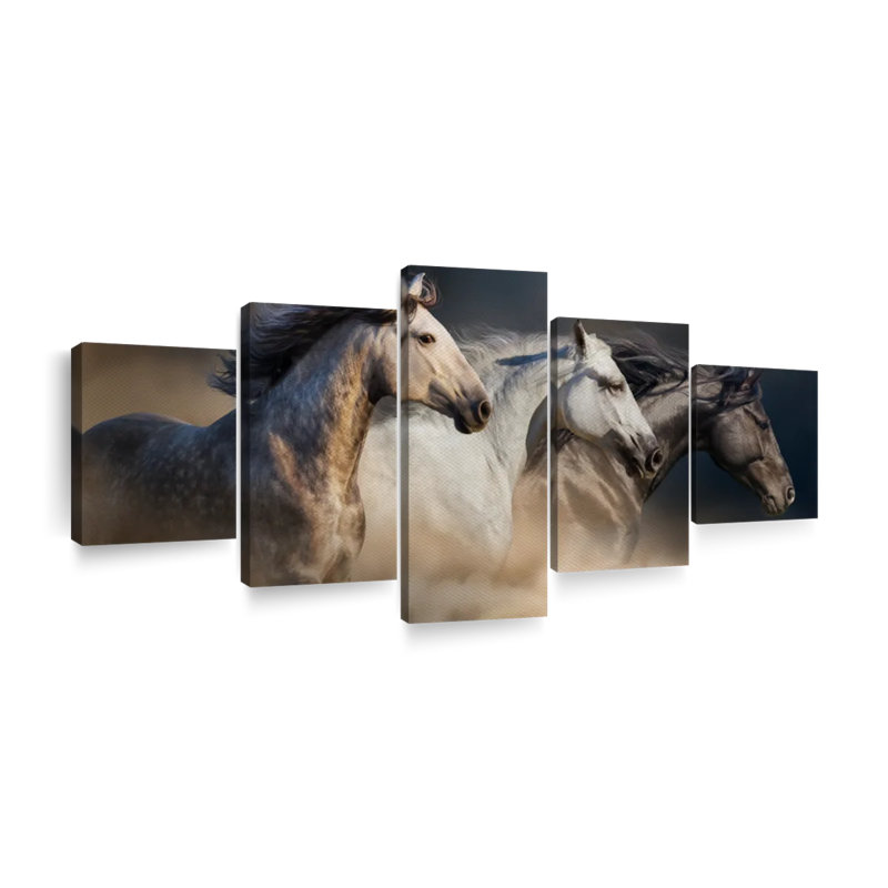 Magnifique impression d'art sur toile, H 24 po x l 55 po 