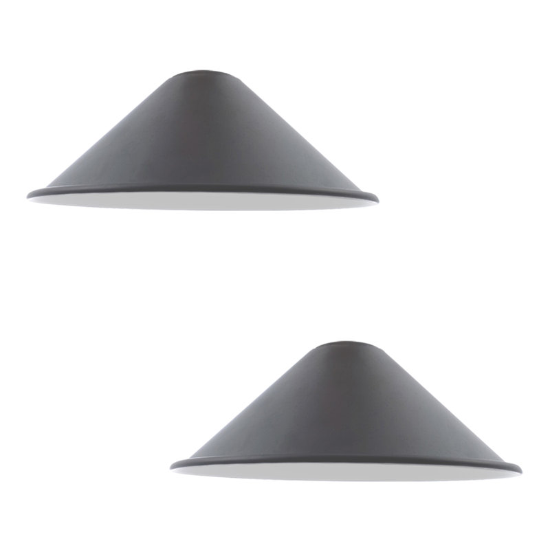 Nikias 10cm H Metal Cone Shape Lamp Shade ( Uno ), Grey