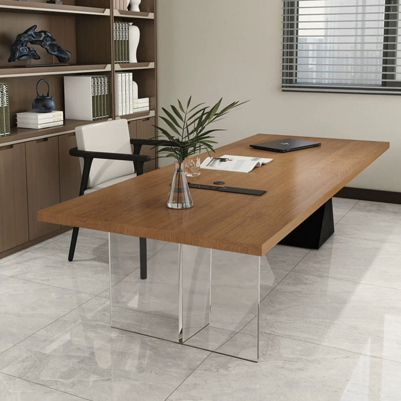Cherry Rectangular Solid Wood desks, 29.53" H x 70.87" W x 23.62" D