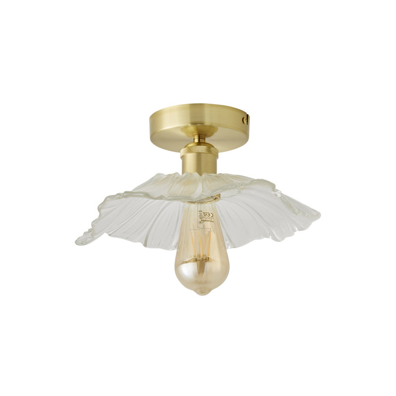 Cassia Glass Flush Mount, No