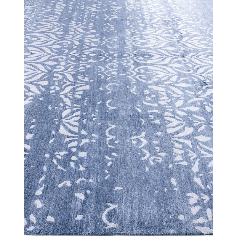 Overdyed One-of-a-Kind 9' 0" X 12' 1" Hand Knotted Area Rug