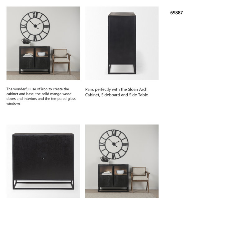Armoire d'appoint Clementine, Noir