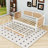 Wood Daybed with Rattan Headboard and Trundle-212739877-212739879