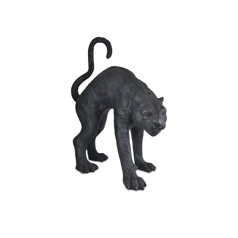Standing Black Panther Bronze