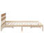 Vidaxl Bed Frame With Headboard Solid Pine Wood-113971119-113971121