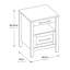Table de chevet 2 tiroirs Dwane-995110885