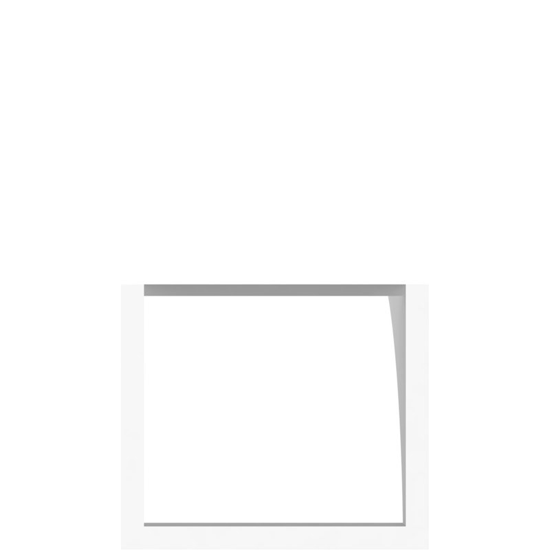 Attelle de genou en PVC de qualité architecturale Funston, H 12 po x l 5 po x P 8 po