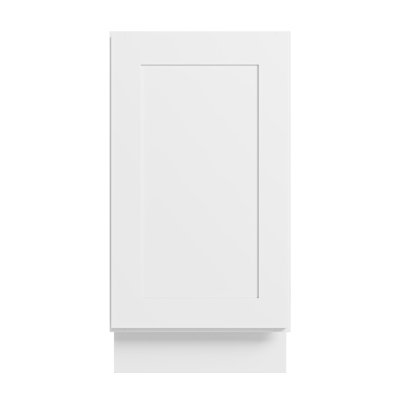 Modern Shaker Kitchen Base Cabinet, Solid Birch Frame & Plywood Box, Soft-Close Slides & Hinges, Modular Sizes for Custom Layout(12”–42”)