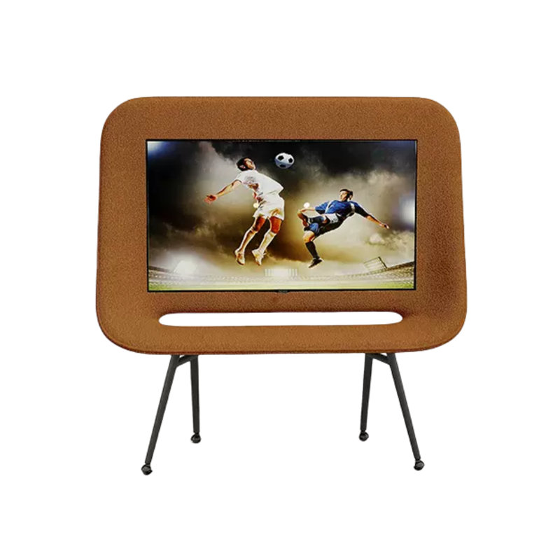 Meuble télé simple Creative, Brun, 64.7”H x 63.7”L x 17.7”W