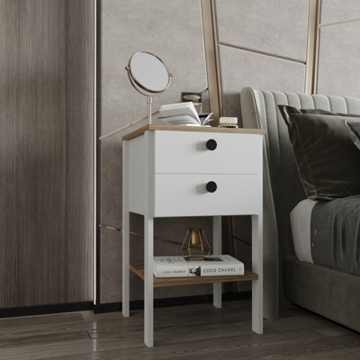 Jaxel 44cm W Manufactured Wood Bedside Table