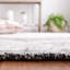Tapis oriental gris / ivoire en soie / coton touffeté à la main Batichon-1233697791