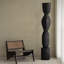 Objet de décoration en bois carbonisé Black Orb